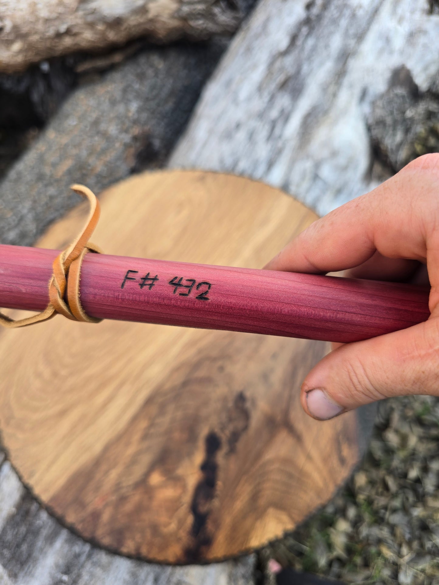 Red cedar key of F# aeolian 432Hz