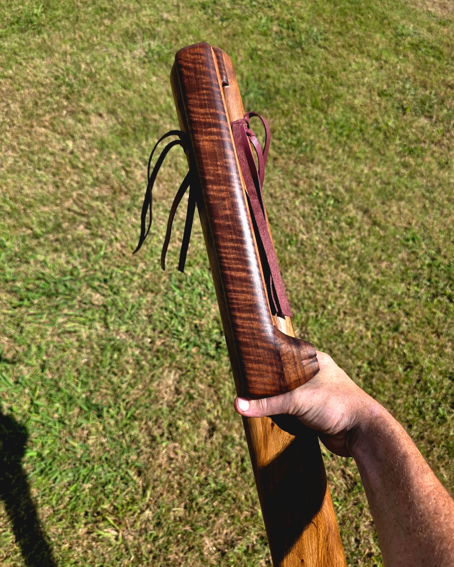 1 contrabase E flat 432hz Aeolian drone flute. Please read full description