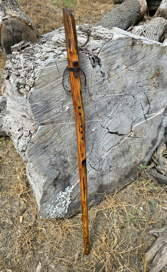 Juniper walking stick flute penatonic D#