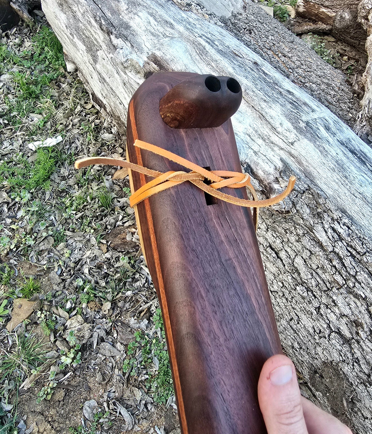 1. Walnut aeolian 1/5 below drone key of low B/F# 444hz