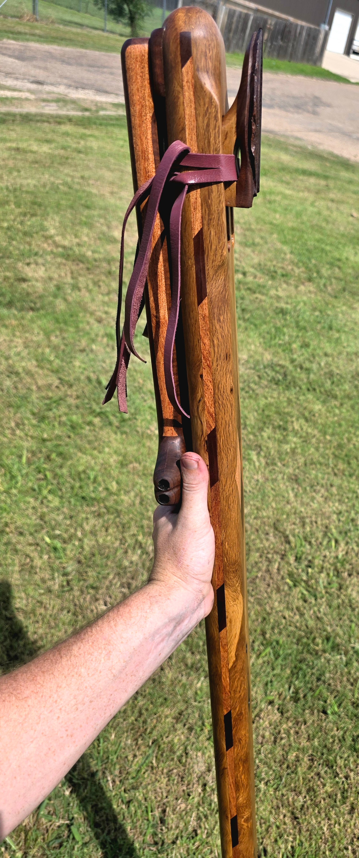 1 contrabase E flat 432hz Aeolian drone flute. Please read full description