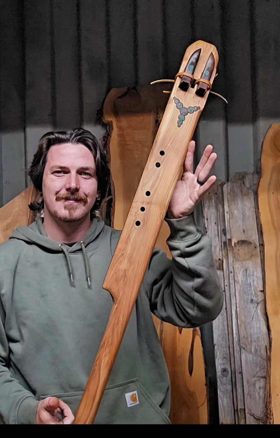 1/5 below pentatonic drone D/G