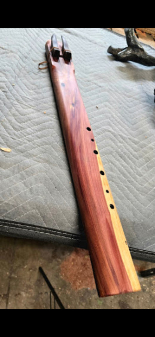 Aolian scale drone low C in red cedar