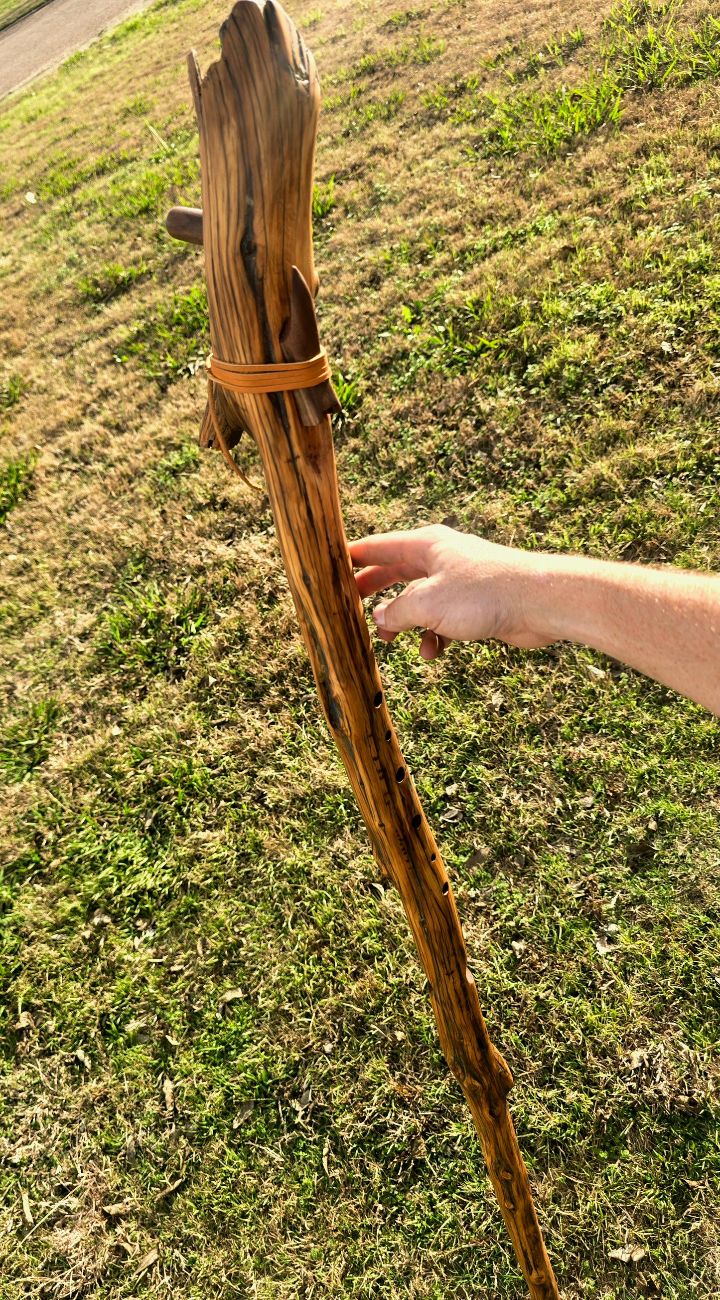 Walking stick flute c# aeolian scale 432Hz