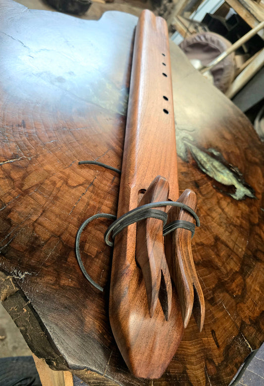 D4 Drone flute in mesquite