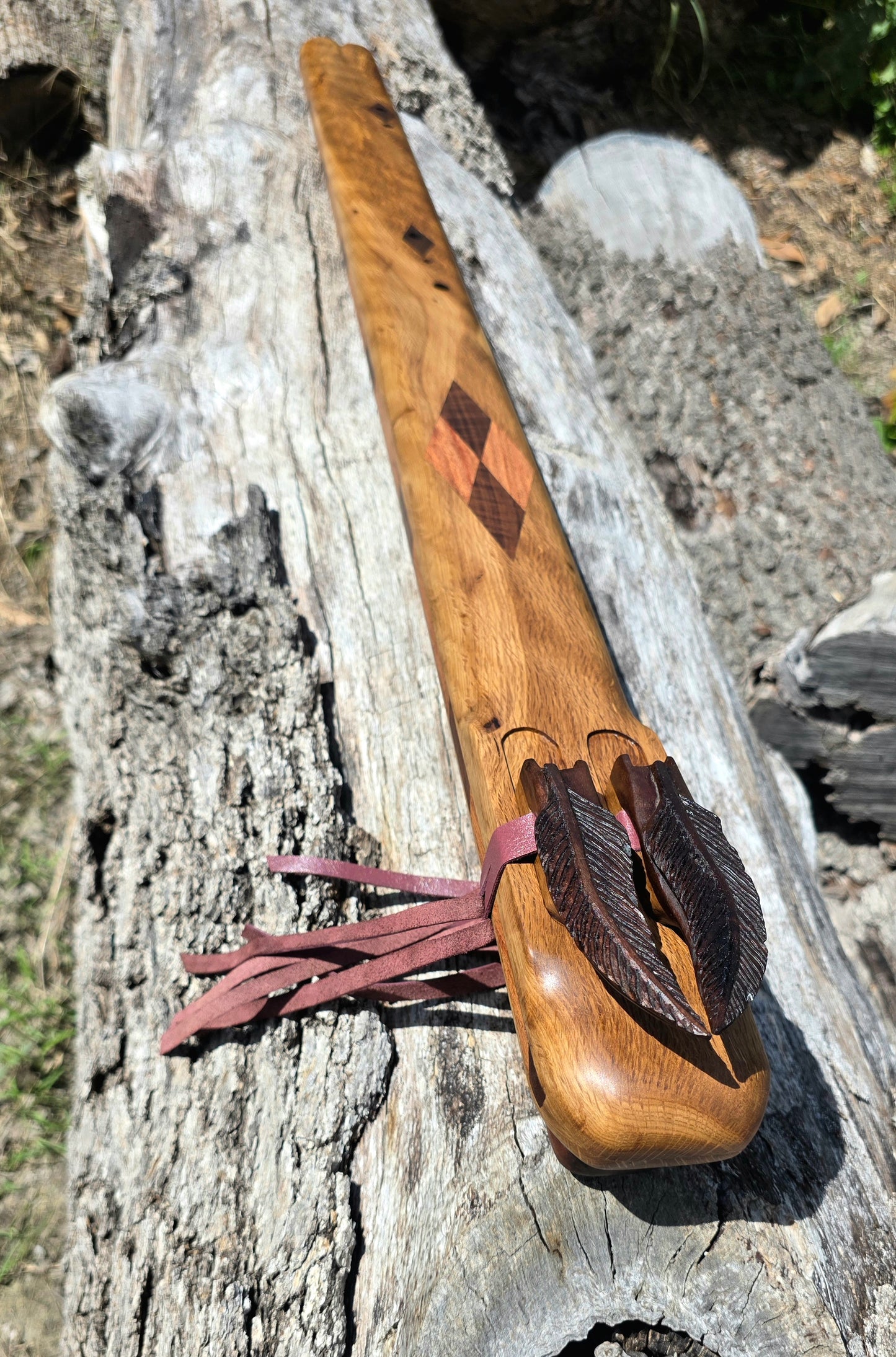 1 contrabase E flat 432hz Aeolian drone flute. Please read full description