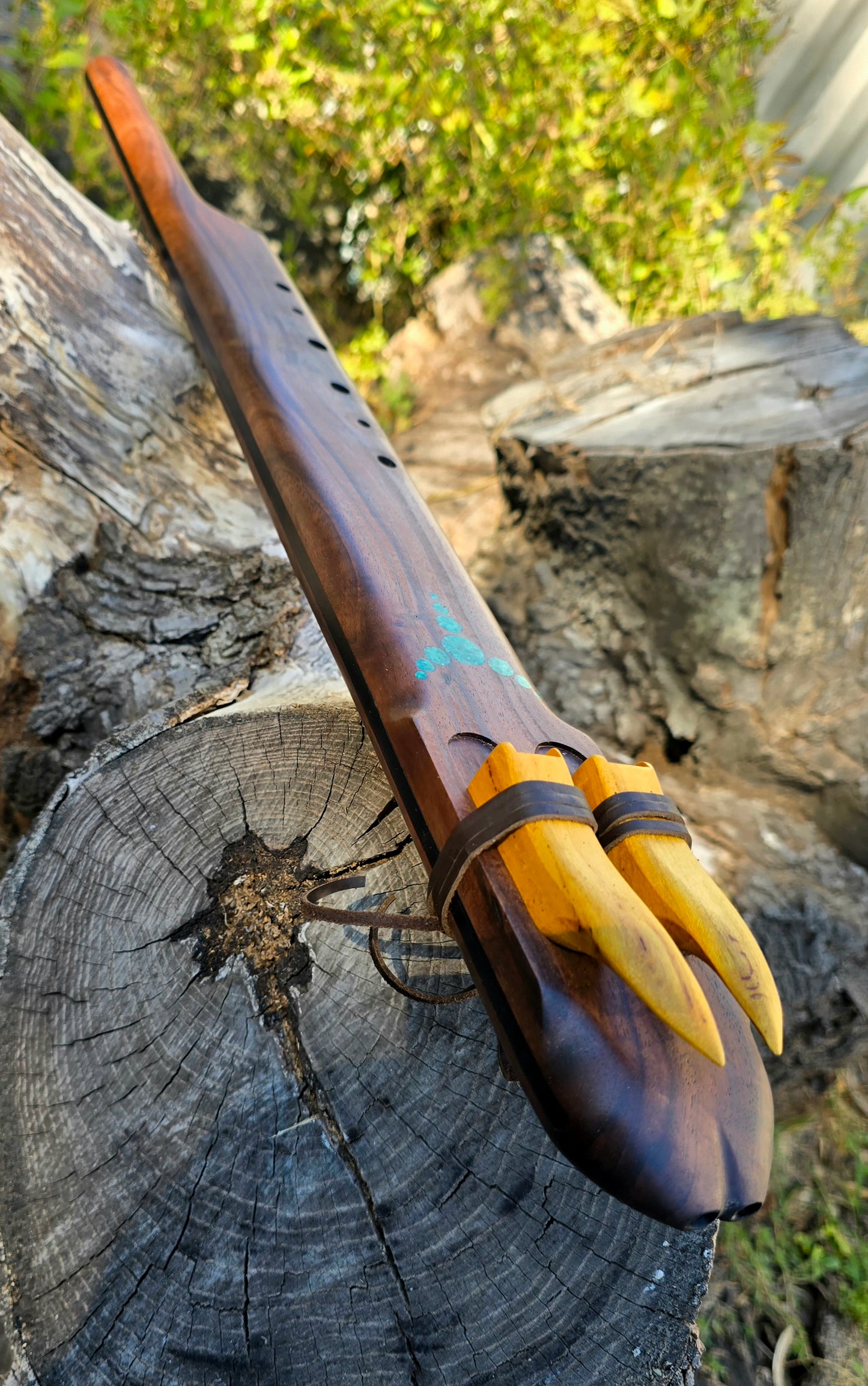 Black walnut fifth below aolen scale drone E/A 432HZ